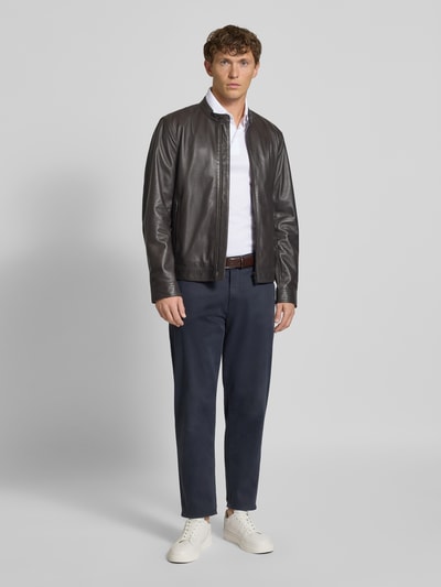 Emporio Armani Regular Fit Poloshirt mit Label-Print Weiss 1