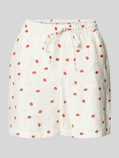 Vero Moda Regular Fit Shorts mit elastischem Bund Modell 'ODETTE' Weiss 2