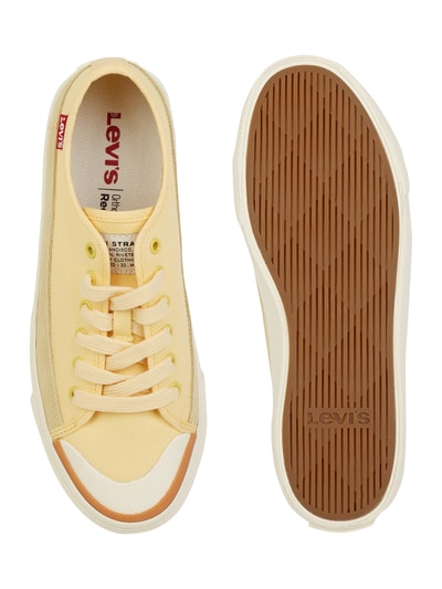 Levi’s® Acc. Sneaker aus Canvas und Leder   Hellgelb 4