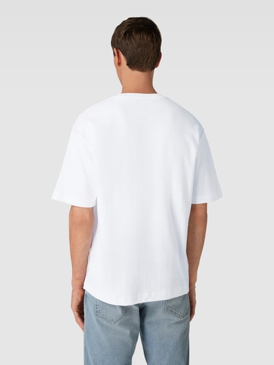 Tom Tailor Loose Fit T-Shirt mit Label-Print Weiss 5