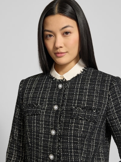 GUESS Blazer mit Rundhalsausschnitt Modell 'SANDRA' Black 3