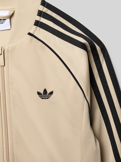 adidas Originals Regular Fit Trainingsjacke mit Kontraststreifen Beige 2