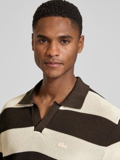 Lacoste Regular Fit Poloshirt aus reiner Baumwolle Dunkelbraun 3