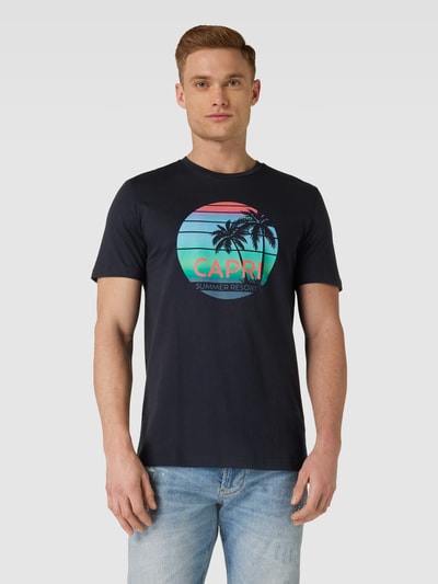 Christian Berg Men T-Shirt mit Motiv-Print Marine 4