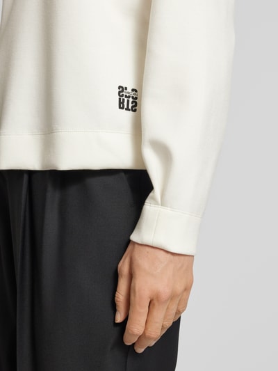 Marc Cain Sweatshirt mit Rundhalsausschnitt Offwhite 3