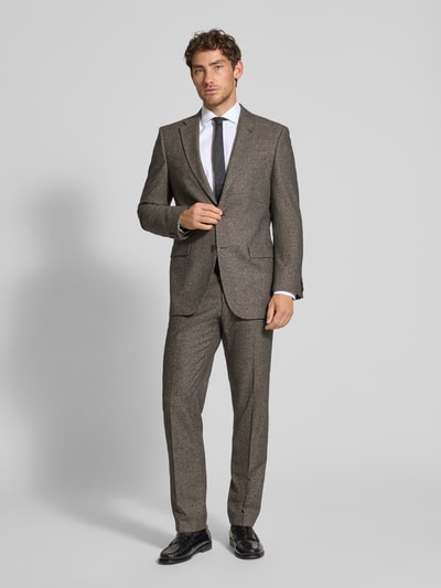 BOSS Regular Fit Anzugsakko aus Woll-Mix mit Seide Modell 'JASPER' Mittelbraun 1