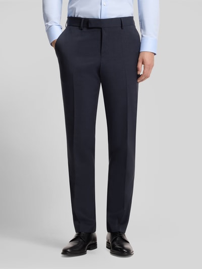 BOSS Slim Fit Anzug aus reiner Schurwolle Modell 'H-HUGE-2PCS-263' Marine 8