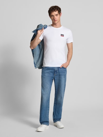 Levi's® Slim Fit T-Shirt im 2er-Pack Black 1