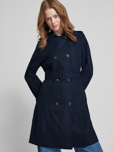 Tom Tailor Regular Fit Trenchcoat mit Gürtel Dunkelblau 3