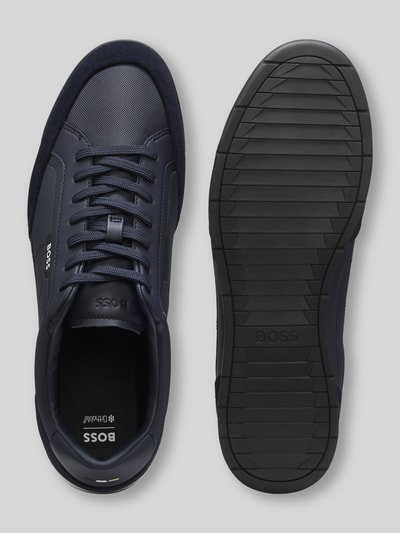 BOSS sneakers met labelopschrift Donkerblauw - 4