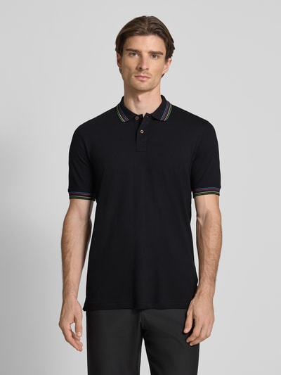PAUL SMITH Regular Fit Poloshirt mit Knopfleiste Black 4