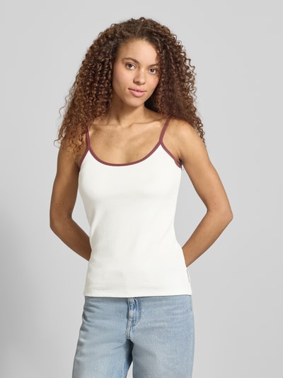 Marc O'Polo DENIM Regular Fit Tank Top aus reiner Baumwolle Offwhite 4