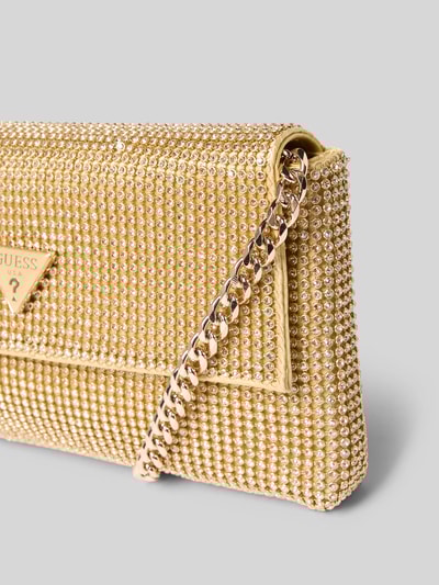 Guess Schoudertas met strass-steentjes, model 'ZALINA' Goud gemêleerd - 3