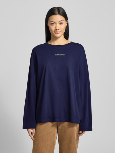 Armedangels Oversized shirt met lange mouwen van puur biologisch katoen, model 'FIETAA DIFFERENCE' Marineblauw - 4