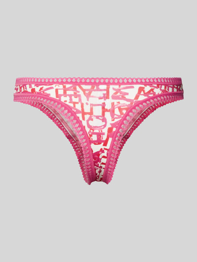 Sloggi String mit Häkelspitze Modell 'GO Crush' im 3er-Pack Pink 3