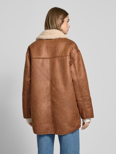 Pepe Jeans Mantel mit Umlegekragen Modell 'CARLA' Camel 5