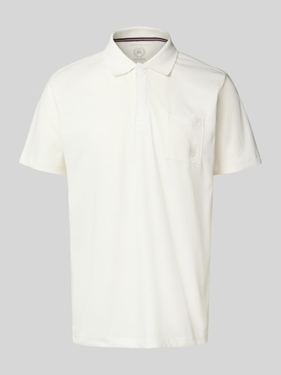 Lerros Regular fit poloshirt met borstzak Offwhite - 2