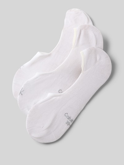 Produktfoto, Füsslinge aus Baumwoll-Mix im 3er-Pack von CK Calvin Klein, weiß, weiche Textur, schlichte Form, Herren Socken.