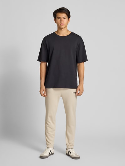 Jack & Jones Regular fit sweatpants met elastische band, model 'KANE' Beige - 1