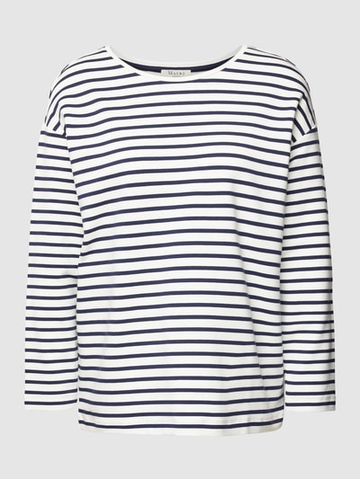 MAERZ Muenchen Sweatshirt mit Streifenmuster Marine 2