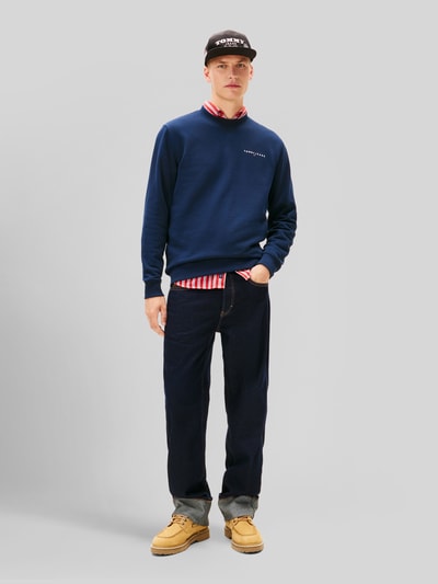 Tommy Jeans Regular Fit sweatshirt met kleine logo-opschrift Donkerblauw - 1
