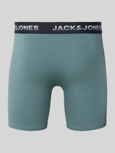 Jack & Jones Bokserki z wyhaftowanym logo w zestawie 3 szt. model ‘Maxwell’ Butelkowy zielony 3