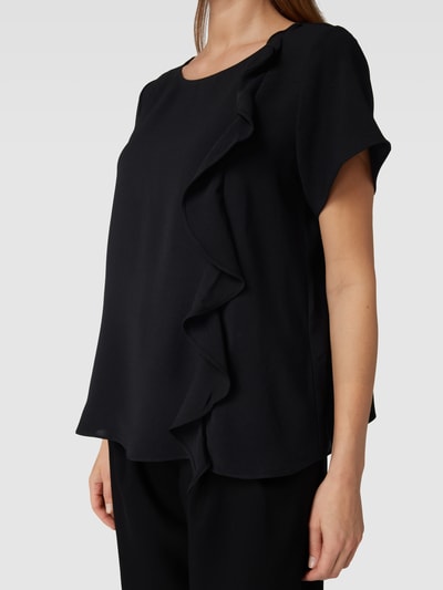 ARMANI EXCHANGE Blusenshirt mit Volants Schwarz 3