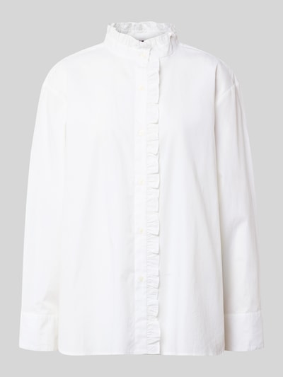 Tommy Hilfiger Bluzka koszulowa o kroju relaxed fit z czystej bawełny Biały 2