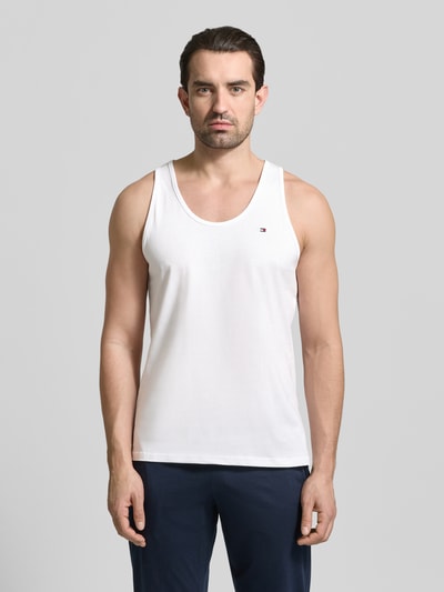 Tommy Hilfiger Top typu tank w kroju regular fit z czystej Bawełna w Zestaw 3 szt. Granatowy 3