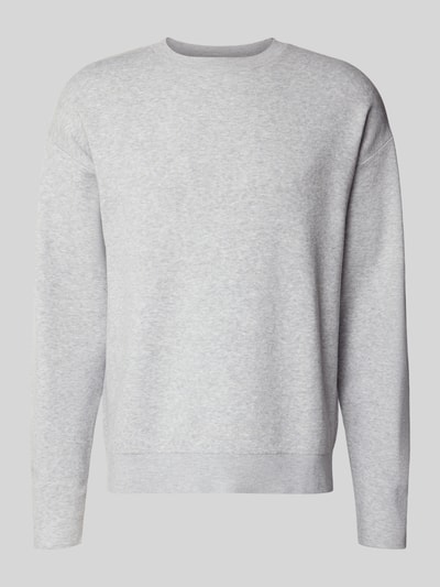 Jack & Jones Premium Strickpullover mit Rundhalsausschnitt Modell 'BRADFORT' Hellgrau Melange 2