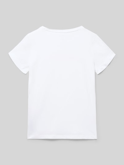 Calvin Klein Jeans Regular Fit T-Shirt aus reiner Baumwolle Weiss 3