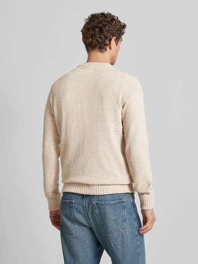 Only & Sons Sweter z dzianiny z okrągłym dekoltem model ‘SETHAN’ Beżowy 5