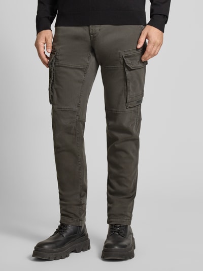PME Legend Skinny Fit Cargohose mit Tunnelzug Modell 'Expedizor' Khaki 4