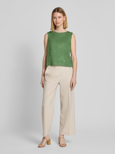 Apricot Regular fit blousetop met stitchings Groen - 1