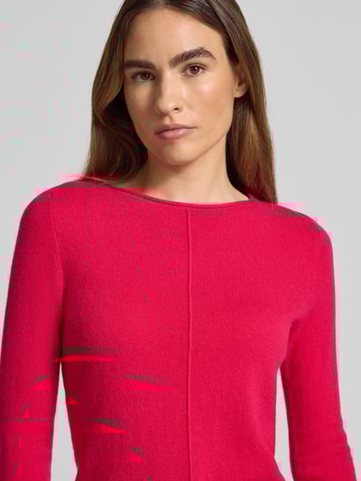 Christian Berg Woman Gebreide pullover van puur kasjmier Fuchsia - 3