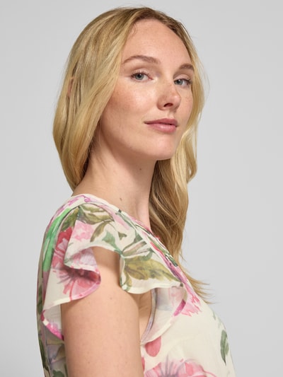 More & More Knielange jurk met strikceintuur Felroze - 3