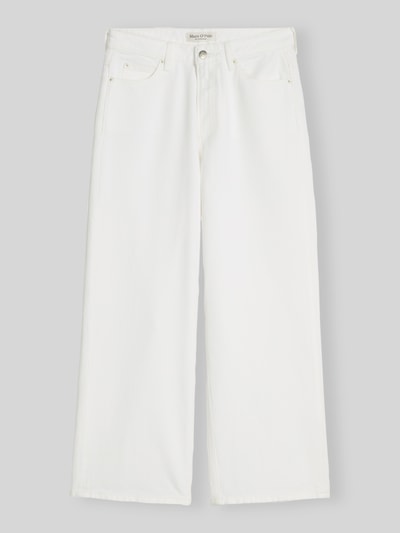 Marc O'Polo Cropped Fit Culotte aus Baumwoll-Mix  Weiss 2