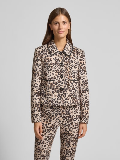 Marc Cain Blazer mit Knopfleiste Camel 4