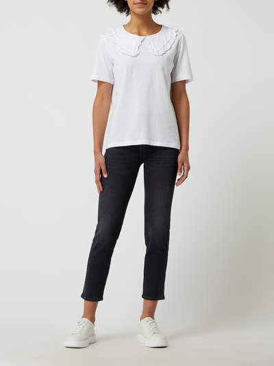 7 For All Mankind Ankle cut jeans met stretch, model 'Roxanne' Antraciet - 1