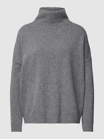 Weekend Max Mara Gebreide pullover met opstaande kraag, model 'BENITO' Lichtgrijs gemêleerd - 2