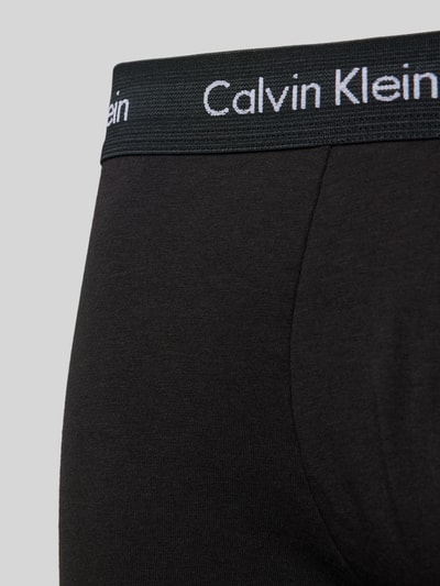 Calvin Klein Underwear Trunks aus Viskose mit Label-Bund im 3er-Pack Black 2