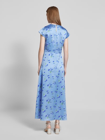 HUGO Midikleid mit Kappärmeln Modell 'Kamela' Hellblau 5