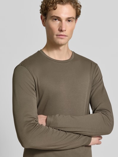 Christian Berg Men Longsleeve mit Rundhalsausschnitt Metallic Gruen 3