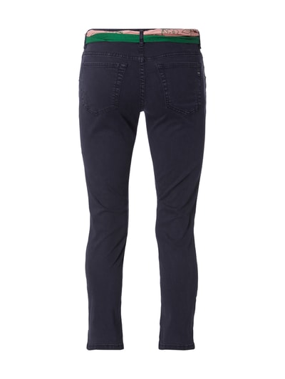 Marc O'Polo Slim fit 5-pocketbroek met doek om vast te knopen  Marineblauw - 3