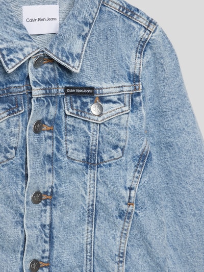 Calvin Klein Jeans Jeansjacke mit Label-Patch Modell 'SALT PEPPER' Blau 2