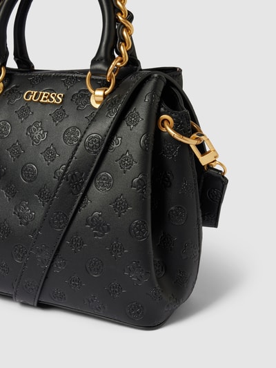 Guess Handtasche mit Allover-Logo-Prägung Modell 'GEVA' Black 3