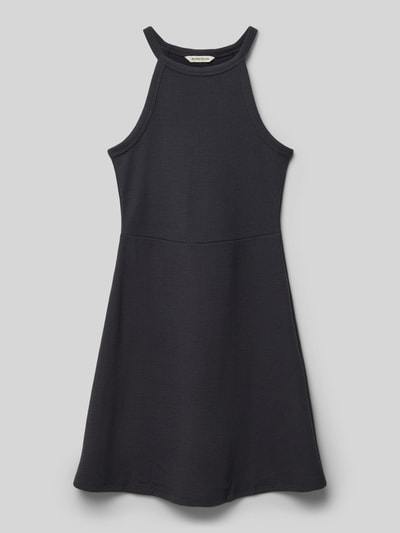 Tom Tailor Leicht ausgestelltes Minikleid in Rippstruktur Graphit 1