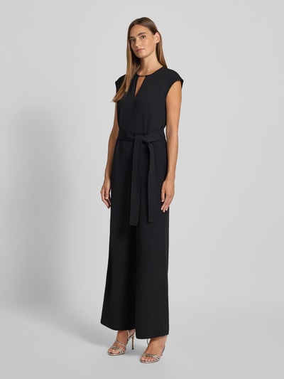 Calvin Klein Womenswear Regular Fit Jumpsuit mit Schlüsselloch-Ausschnitt Modell 'Scuba' Black 1
