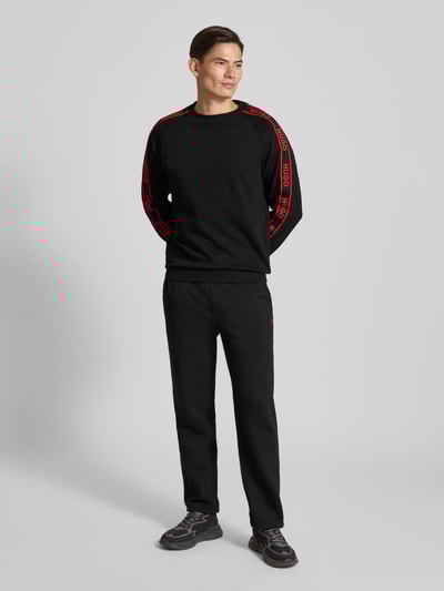 HUGO Regular fit sweatshirt van puur katoen, model 'LIAM' Zwart - 1
