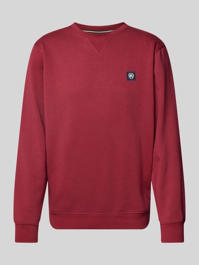 Lerros Sweatshirt mit Label-Stitching Bordeaux 2